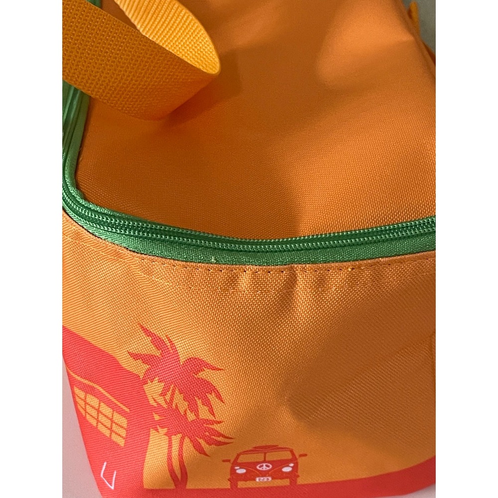 Trader Joe's Insulated Mini Lunch Bag Orange Green Palm Tree Collection 2026 - Picture 4 of 12